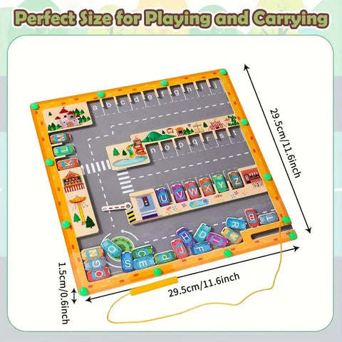 Magnetic Montessori Color And Number Maze Wooden Fine Motor Skills Toys Educational Preschool Learning Activities for Ages 3-5