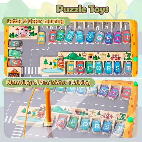 Magnetic Montessori Color And Number Maze Wooden Fine Motor Skills Toys Educational Preschool Learning Activities for Ages 3-5