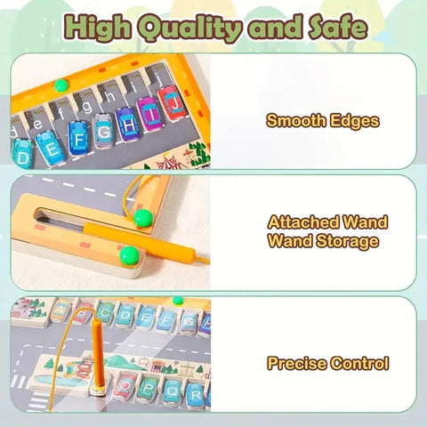 Magnetic Montessori Color And Number Maze Wooden Fine Motor Skills Toys Educational Preschool Learning Activities for Ages 3-5