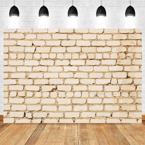 White Brick Wall Photography Backdrops Wooden Floor Backgrounds for Pet Toy Photo Studio Baby Shower Newborn Children Photozone