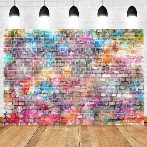 White Brick Wall Photography Backdrops Wooden Floor Backgrounds for Pet Toy Photo Studio Baby Shower Newborn Children Photozone