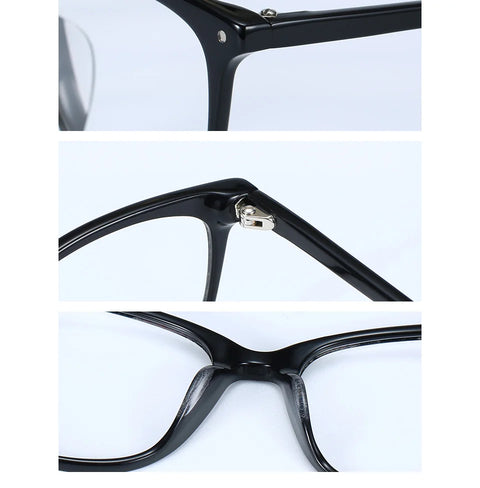 ZENOTTIC Cat Eye Acetate Prescription Eyeglasses Women Anti-Blue-Ray Photochromic Optical Spectacles Myopia Hyperopia Glasses