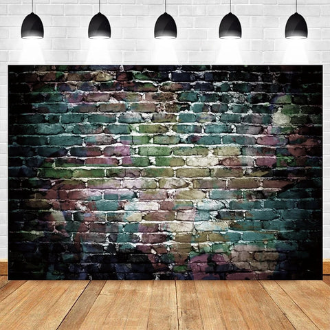 White Brick Wall Photography Backdrops Wooden Floor Backgrounds for Pet Toy Photo Studio Baby Shower Newborn Children Photozone