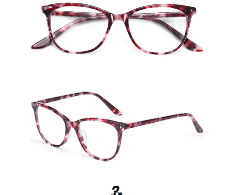 ZENOTTIC Cat Eye Acetate Prescription Eyeglasses Women Anti-Blue-Ray Photochromic Optical Spectacles Myopia Hyperopia Glasses