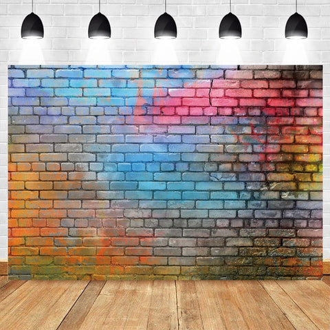 White Brick Wall Photography Backdrops Wooden Floor Backgrounds for Pet Toy Photo Studio Baby Shower Newborn Children Photozone