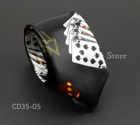 Classic Musical Notes Printed Tie Silky Narrow Neckties Slim Smooth Piano Guitar Necktie Simple Elegant Trendy Unisex Ties Gift