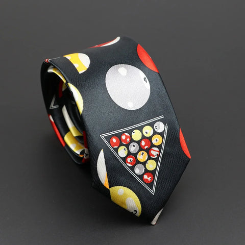 Classic Musical Notes Printed Tie Silky Narrow Neckties Slim Smooth Piano Guitar Necktie Simple Elegant Trendy Unisex Ties Gift