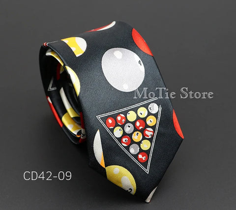 Classic Musical Notes Printed Tie Silky Narrow Neckties Slim Smooth Piano Guitar Necktie Simple Elegant Trendy Unisex Ties Gift