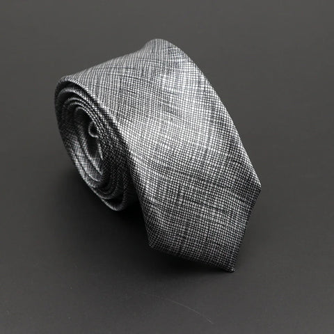 Classic Musical Notes Printed Tie Silky Narrow Neckties Slim Smooth Piano Guitar Necktie Simple Elegant Trendy Unisex Ties Gift