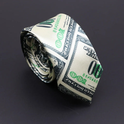 Classic Musical Notes Printed Tie Silky Narrow Neckties Slim Smooth Piano Guitar Necktie Simple Elegant Trendy Unisex Ties Gift