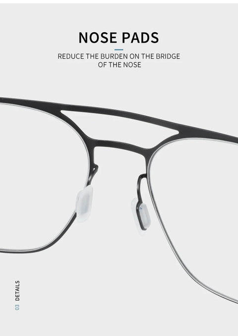 ZENOTTIC Pilot Prescription Progressive Glasses For Men Anti Blue Light/Photochromic Myopia Eyewear Optical Eyeglasses