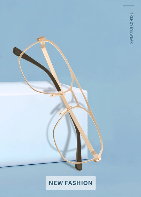 ZENOTTIC Pilot Prescription Progressive Glasses For Men Anti Blue Light/Photochromic Myopia Eyewear Optical Eyeglasses