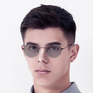 ZENOTTIC Pilot Prescription Progressive Glasses For Men Anti Blue Light/Photochromic Myopia Eyewear Optical Eyeglasses