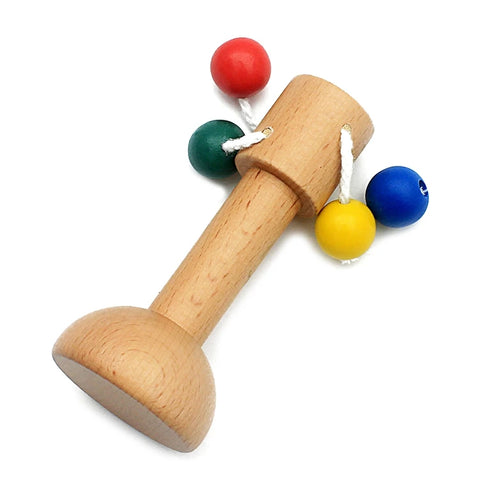 Unisex Infant Montessori Sensory Toys Wooden Toys Hand Grasping Life Pactical Toy for Toddlers Rattles 16-24 Months Years Old