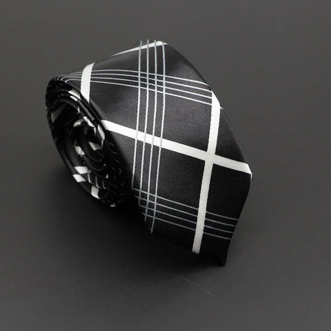 Classic Musical Notes Printed Tie Silky Narrow Neckties Slim Smooth Piano Guitar Necktie Simple Elegant Trendy Unisex Ties Gift