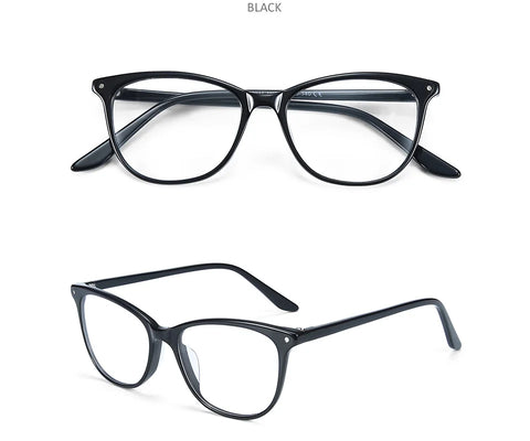 ZENOTTIC Cat Eye Acetate Prescription Eyeglasses Women Anti-Blue-Ray Photochromic Optical Spectacles Myopia Hyperopia Glasses