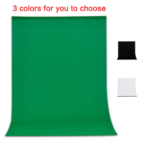 SH 1.6Mx2M/3M Green Background Cloth Cotton Textile Fabric White Screen Chroma Key For Photo Studio Photograph Shooting