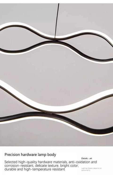 Modern Minimalist Restaurant Chandelier Nordic Luxury Living Room LED Ceiling Lamps Home Decor Designer Bedroom Hanging Lights