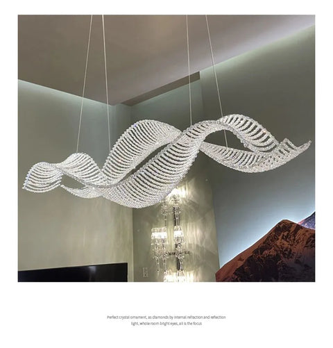 Modern Home Decoration Bar Lobby Restaurant Ceiling Chandelier Luxury Gold Gloss K9 Crystal Chandelier Indoor Lighting Led Light