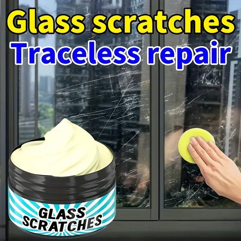 Glass Scratch Repair Paste - Universal For Repairing Scratches On Car Windows, Bathroom Glass, Glasses, Lenses