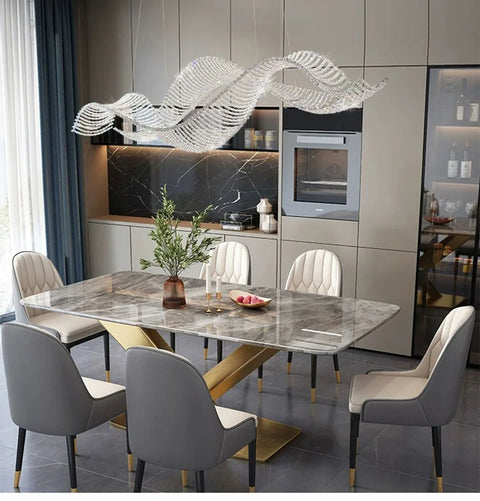 Modern Home Decoration Bar Lobby Restaurant Ceiling Chandelier Luxury Gold Gloss K9 Crystal Chandelier Indoor Lighting Led Light