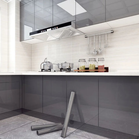 10M Kitchen Oil Proof Wallpaper Waterproof Self-Adhesive Stickers Cabinet Renovation Formaldehyde-free Mould-Proof Wall Decor