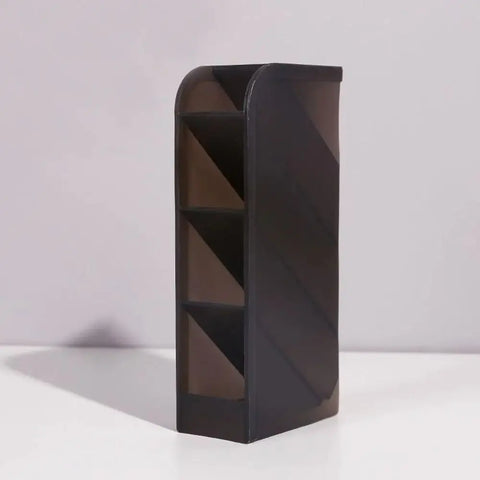 4Grid Macaron Color Oblique Insertion Desktop Organizer Pen Holder Pencil Makeup Brush Storage Box School Stationery