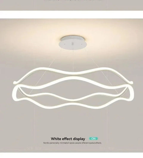 Modern Minimalist Restaurant Chandelier Nordic Luxury Living Room LED Ceiling Lamps Home Decor Designer Bedroom Hanging Lights