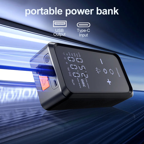 Car Jump Starter Air Pump Power Bank Lighting Portable Air Compressor 4 In 1 Cars Battery Starters Starting Auto Tyre Inflator