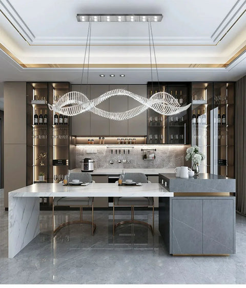 Modern Home Decoration Bar Lobby Restaurant Ceiling Chandelier Luxury Gold Gloss K9 Crystal Chandelier Indoor Lighting Led Light