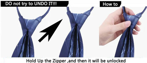 2023 New 8cm Width Pre-tied Zipper Neck Tie Striped Polka Dots Neckties For Men Corbatas Gravata Slim Suits Jacquard Cravat Tie