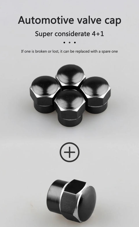 New 5Pcs 3D Metal Tire Valve Caps Car Tyre Air Stem Covers For BYD Seal Dolphin Song Yuan Max Qin Pro Han Plus Tang Ev Accessory