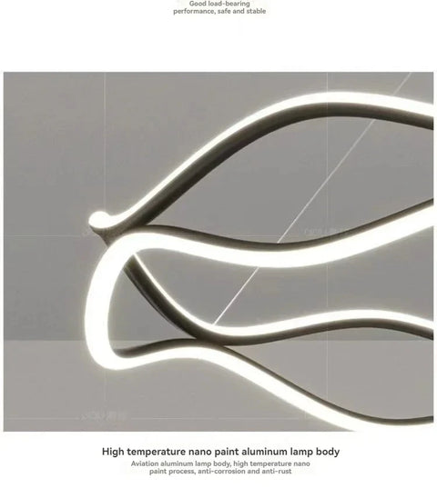 Modern Minimalist Restaurant Chandelier Nordic Luxury Living Room LED Ceiling Lamps Home Decor Designer Bedroom Hanging Lights