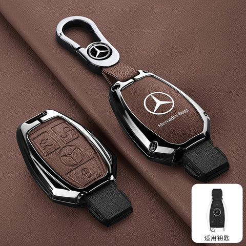 For Mercedes-Benz A C E G S Class CLA CLS GLA GLC GLE GLK Vito Sprinter SLK Viano ML Car Alloy Key Case Key Bag Shell Key Chain