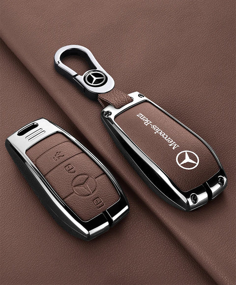 For Mercedes-Benz A C E G S Class CLA CLS GLA GLC GLE GLK Vito Sprinter SLK Viano ML Car Alloy Key Case Key Bag Shell Key Chain