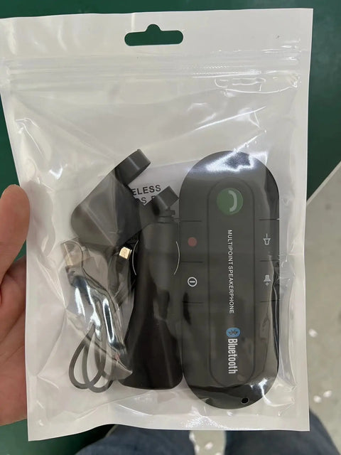 Wireless Handsfree Bluetooth Speaker Car Kit,  Universal Hands-free Speakerphone MP3 Music Player Auto Audio Receiver Adapter