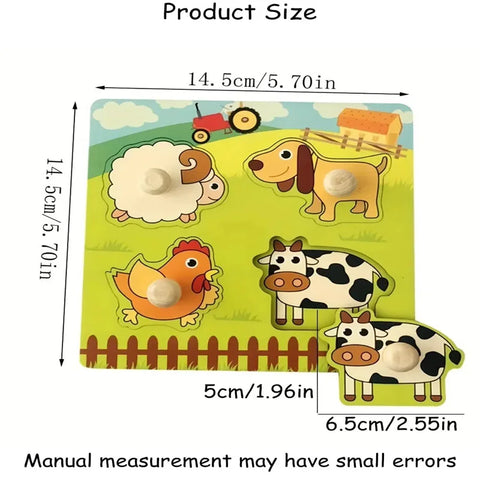 Baby Montessori Puzzles Wooden Toys for Children 1 2 3 Years Educational Learning Kids Games Child Birthday Gifts