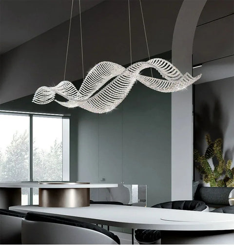 Modern Home Decoration Bar Lobby Restaurant Ceiling Chandelier Luxury Gold Gloss K9 Crystal Chandelier Indoor Lighting Led Light