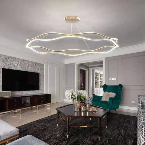Modern Minimalist Restaurant Chandelier Nordic Luxury Living Room LED Ceiling Lamps Home Decor Designer Bedroom Hanging Lights