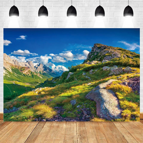 Nature Scenery Waterfall Mountain Water Backdrop Spring Landscape Window Summer Forest Jungle Background Photography Banner Prop