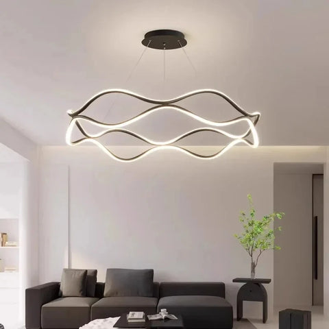 Modern Minimalist Restaurant Chandelier Nordic Luxury Living Room LED Ceiling Lamps Home Decor Designer Bedroom Hanging Lights