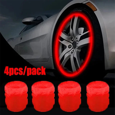 Luminous Valve Caps Car Tire Valves Cap Motorcycle Tyre Hub Cover Decor For Citroen C3 C5 C4 Berlingo Grand Picasso Jumper Saxo