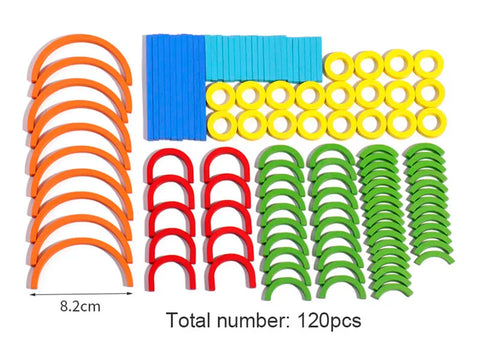 Wooden Creative Sticks And Rings Puzzle Intelligence Game Montessori Early Childhood Educational Toys For Children 3 Year Old