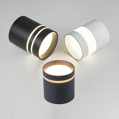 Cylinder Dimmable LED Downlights 9W 12W 15W 18W Ceiling Spotlights AC85~265V Surface Mounted Home Lighting Kitchen Corridor Shop