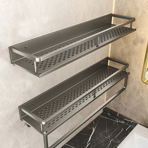 Wall-Mounted Storage Rack No-Drill Bathroom Vanity Shelf for Washroom Balcony Toilet - Organizer Shelf for Kitchen Bathroom