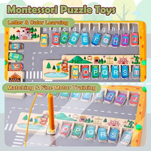 Magnetic Montessori Color And Number Maze Wooden Fine Motor Skills Toys Educational Preschool Learning Activities for Ages 3-5