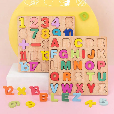 Baby Montessori Puzzles Wooden Toys for Children 1 2 3 Years Educational Learning Kids Games Child Birthday Gifts