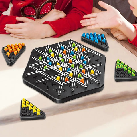 Territory Capture Family Game Funny Chain Triangle Game Geometry Chain Chess Puzzle Family Interaction Exercise Thinking Toys