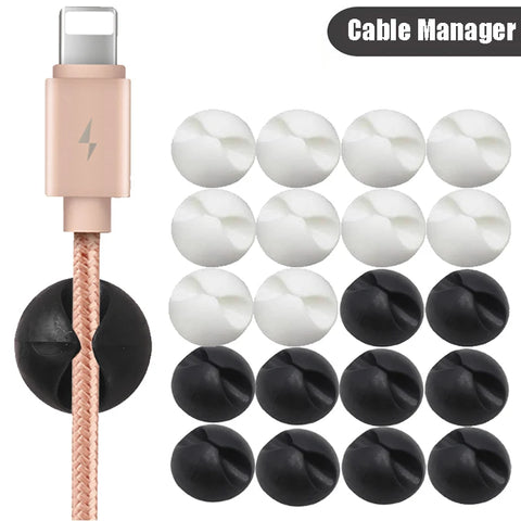 Car Cable Clips Silicone USB Line Desktop Management Compatible Clips for Driving Recorder Wire Organizer Auto Accessories