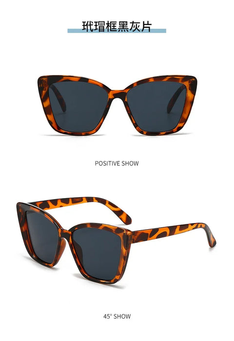 Vintage Cat Eye Sunglasses Women Square Small Frame Sun Glasses Female Brand Designer Retro Shades Fashion Oculos De Sol